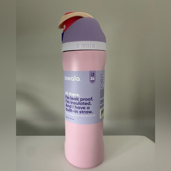 Owala FreeSip 24oz Stainless Steel Water Bottle Blossom Bunny NEW pink - Picture 2 of 5